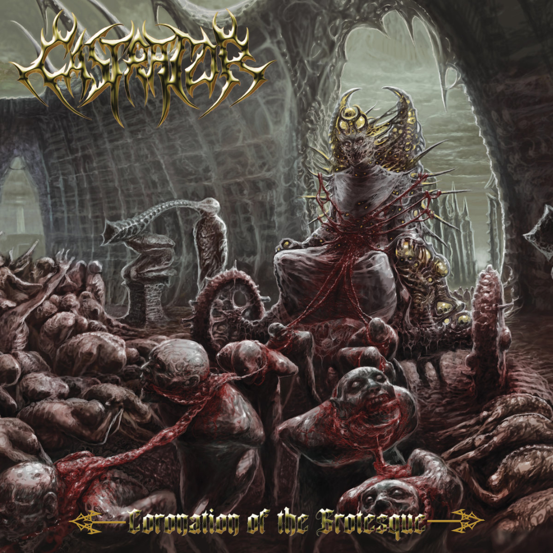 Castrator's "Coronation of the Grotesque" album cover