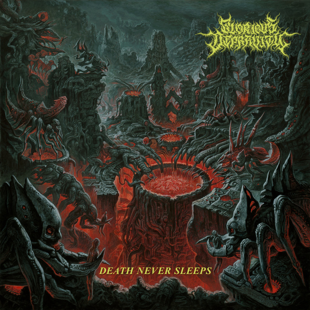 Glorious Depravity's "Death Never Sleeps" album cover